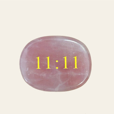 11:11 Pocket stone | Rose Quartz - Gembii Amsterdam