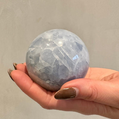 Blue Calcite Sphere - Gembii Amsterdam