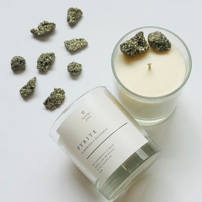 Crystal Candle | Pyrite - Gembii Amsterdam