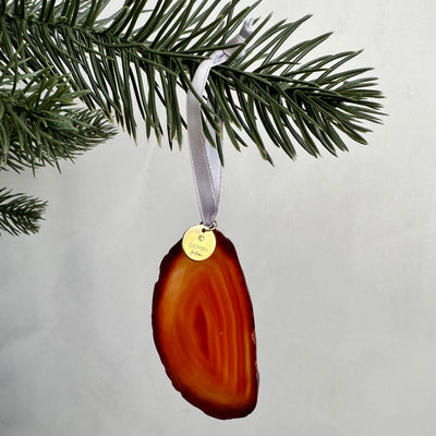 Agate slice ornament | orange (7962055147809)