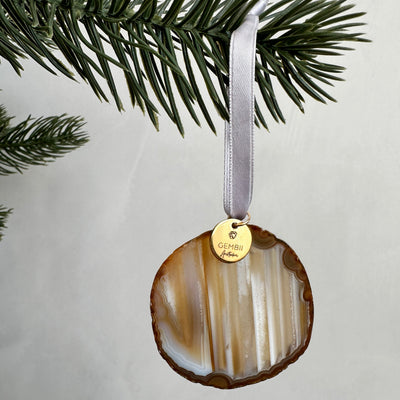 Agate slice ornament | Natural (7962038829345)