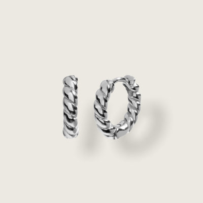 twisted Hoops | Silver - Gembii Amsterdam